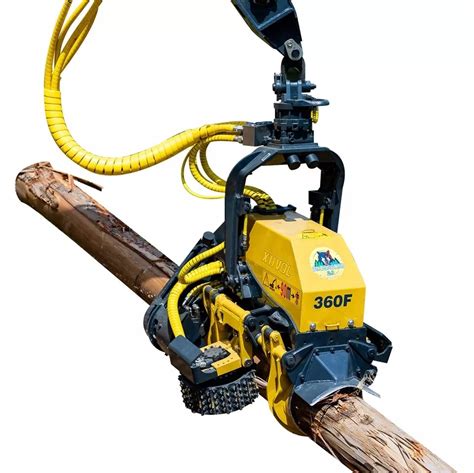 mini excavator tree harvester|mini harvester heads.